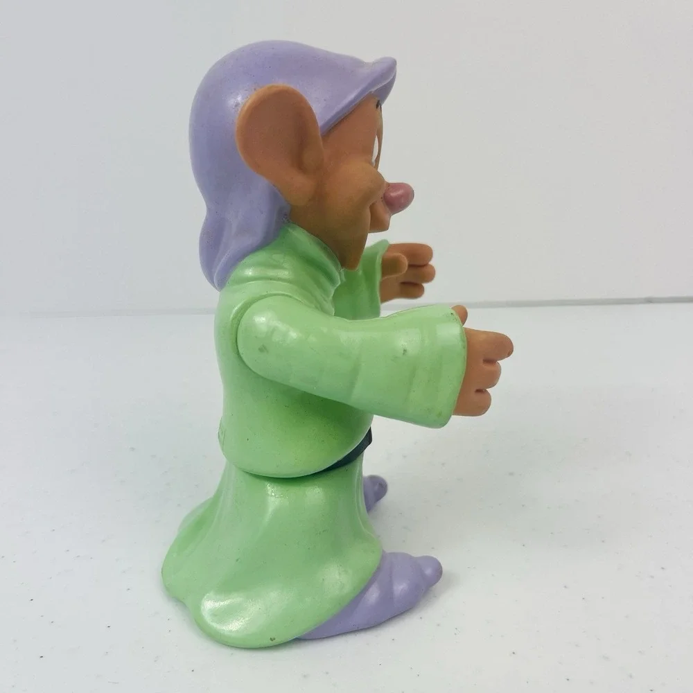 DOPEY Vintage Snow White and the Seven Dwarfs Vinyl Toy Doll Figure‎ Figurine 5